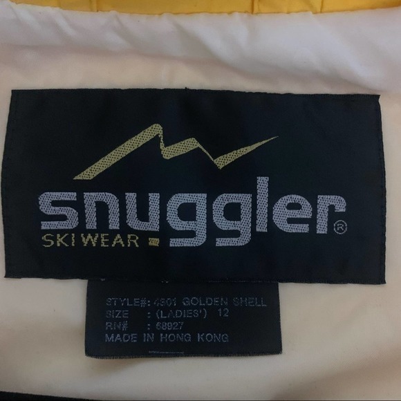 SNUGGLER SKI WEAR Vintage Yellow Anorak‎ Wind Jacket Pull-Over - Picture 8 of 10